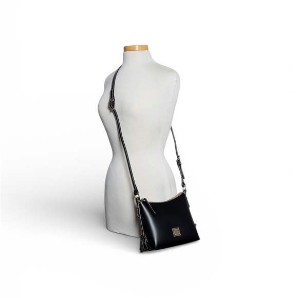 Dooney & Bourke Black Leather Shoulder Bag - Picture 3 of 4